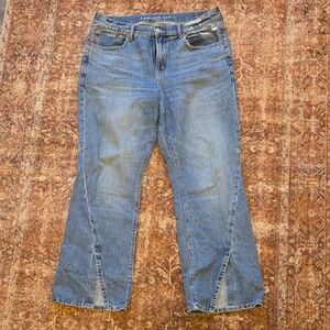 American Eagle Outfitters Flare Blue Jeans